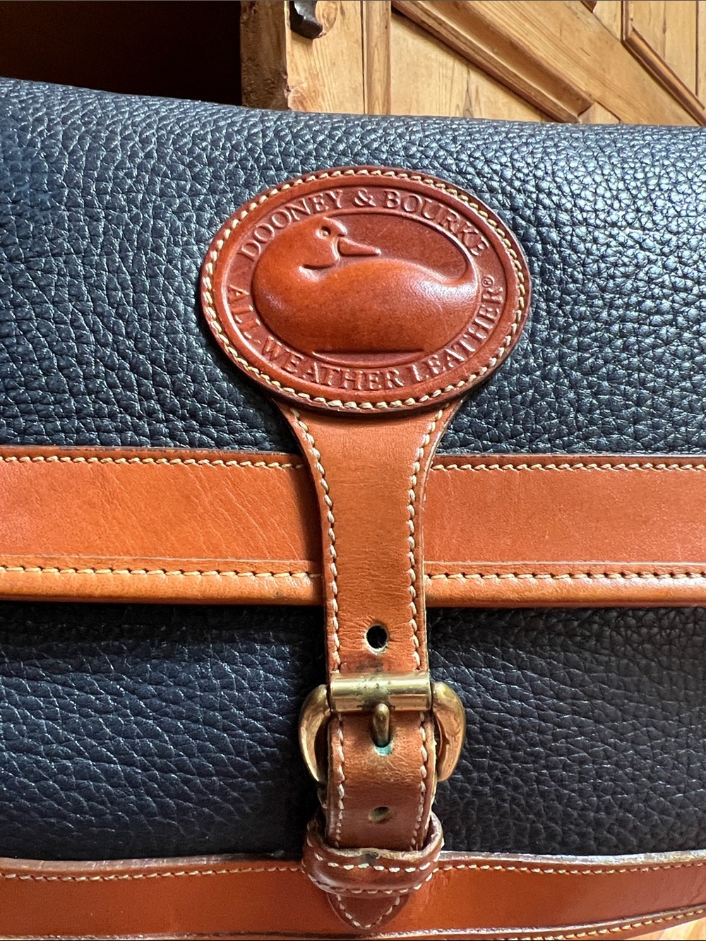 Dooney & Bourke Surry All Weather Leather Navy Crossbody - Picture 2 of 13